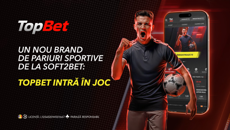 (P) TopBet intra in joc: Noul brand de pariuri sportive marca Soft2Bet din Romania Imagine