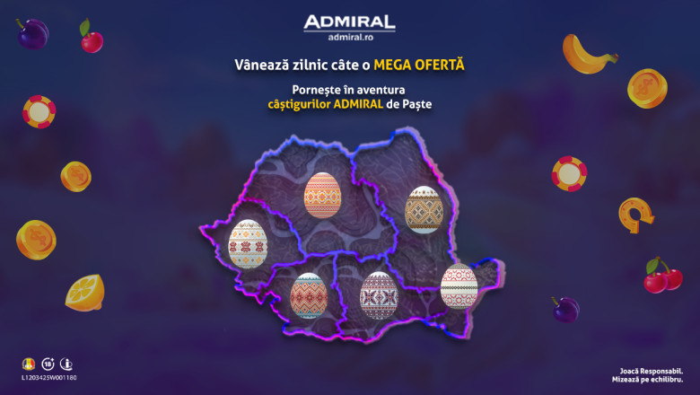 (P) Vaneaza MEGA OFERTELE ADMIRAL Cazinou de Paste! Imagine
