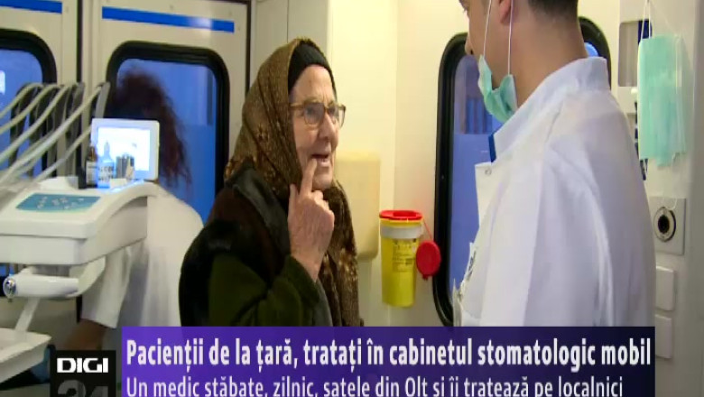 Pacientii de la tara, din Olt, tratati in cabinetul stomatologic mobil Imagine