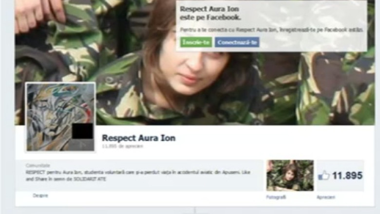 Pagina de Facebook pentru studenta moarta in accidentul aviatic din Apuseni Imagine