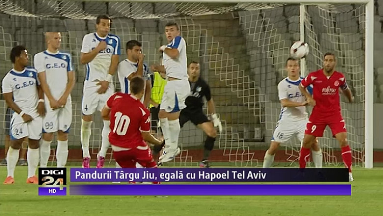Pandurii Targu Jiu, la egalitate cu Hapoel Tel Aviv. Oaspetii pornesc cu prima sansa la calificare Imagine