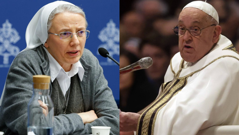 Papa Francisc a numit pentru prima data o femeie in functia de conducere a unui birou important din Vatican Imagine