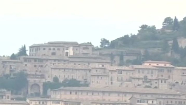 Papa Francisc in vizita in Assisi Imagine