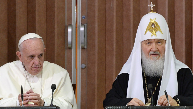 Papa Francisc nu se va intalni cu Patriarhul Kirill al Rusiei in timpul vizitei in Kazahstan Imagine