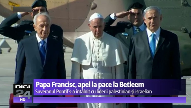 Papa Francisc, victorie in Orientul Mijlociu: Mahmoud Abbas si Shimon Peres au fost de acord sa vina la Vatican pentru a se ruga impreuna Imagine