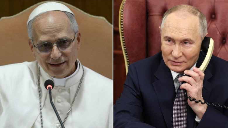 Papa Leon al XIV-lea a vorbit la telefon pentru prima data cu Vladimir Putin. Ce i-a cerut suveranul pontif presedintelui rus Imagine