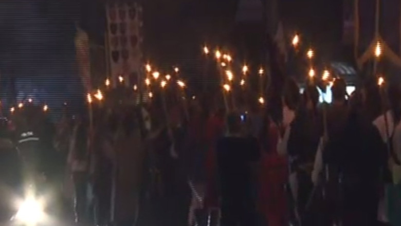 Parada cavalerilor cu faclii. Evenimentul da startul celui mai mare festival medieval din Moldova Imagine