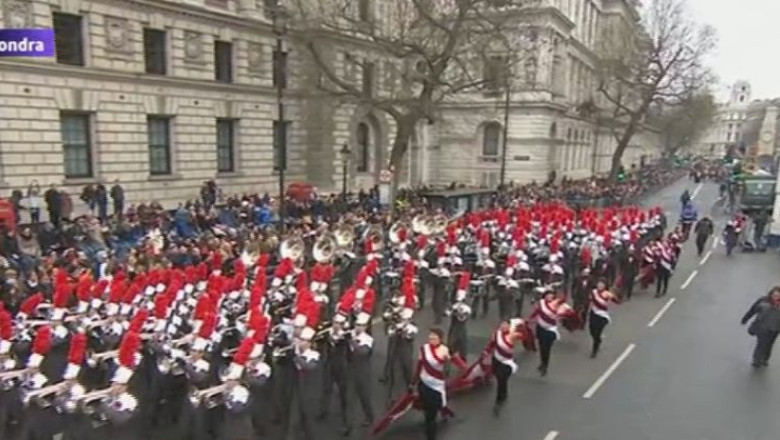 Parada de Anul Nou la Londra. Mii de artisti din toata lumea au defilat pe strazile capitalei britanice Imagine