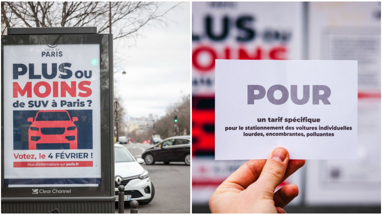 Parcarea unui SUV in Paris va costa 18 euro/ora. Parizienii au votat la referendum triplarea tarifelor pentru masinile sport utilitare Imagine