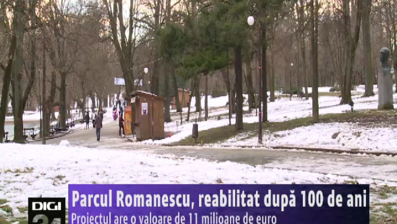 Parcul Romanescu, reabilitat dupa 100 de ani. Proiectul are o valoare de 11 milioane de euro. Imagine