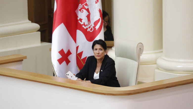 Parlamentul Georgiei nu reuseste sa o demita pe presedinta Salome Zourabisvili Imagine