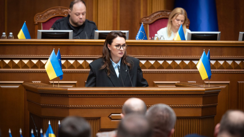 Parlamentul ucrainean a votat pentru investirea noului premier. Prima masura radicala anuntata de catre Iulia Sviridenko Imagine