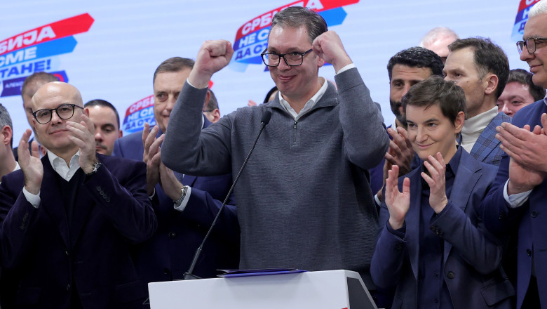 Partidul la putere in Serbia a castigat alegerile in Belgrad, la sase luni dupa acuzatiile de frauda Imagine