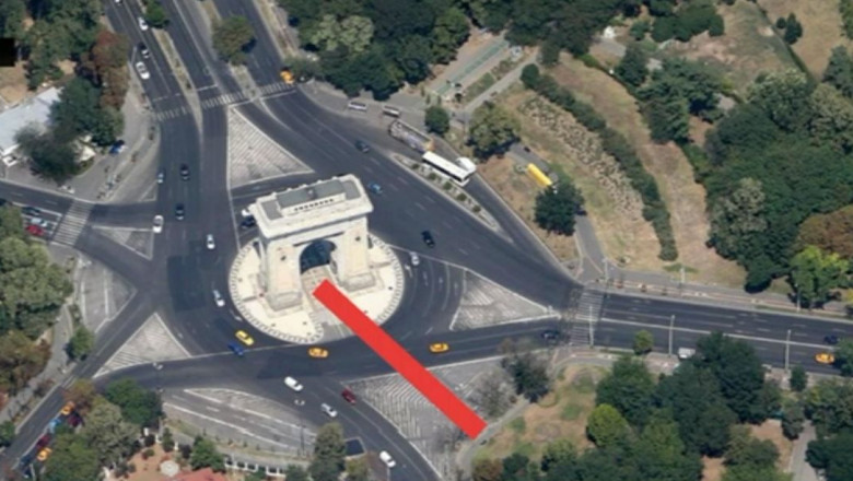 Pasaj subteran la Arcul de Triumf Imagine