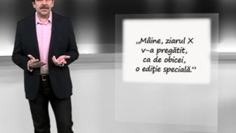 PASTILA DE LIMBA. „De exceptie” si „special” provoaca, de multe ori, fracturi logice Imagine