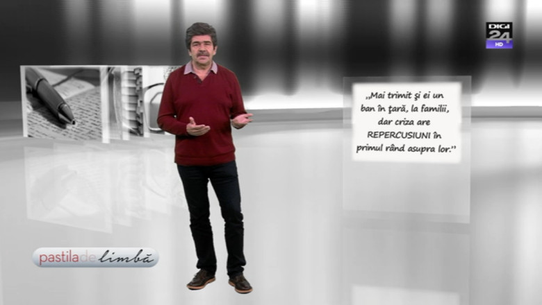 PASTILA DE LIMBA. Despre „repercursiuni” si „potrocale” Imagine