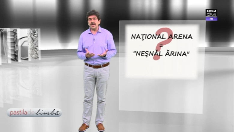 PASTILA DE LIMBA. Radu Paraschivescu: „National Arena”, un moft agramat Imagine