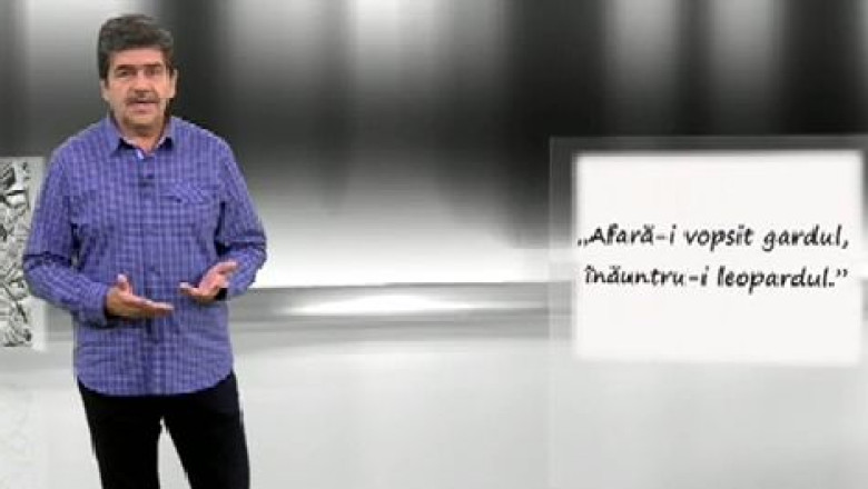 PASTILA DE LIMBA. Sensul initial al expresiei „Afara-i vopsit gardul, inauntru-i leopardul” Imagine