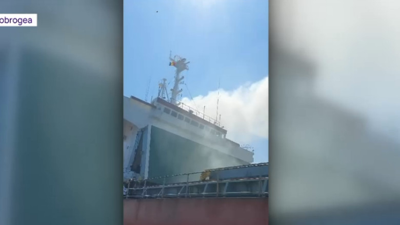 Patru marinari romani au murit intr-un incendiu izbucnit pe o nava in Portul Midia Imagine