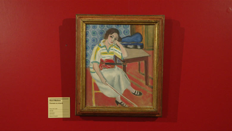 Patru tablouri de Henri Matisse, aduse la Bucuresti sub masuri stricte de securitate. Vor fi expuse alaturi de lucrarile lui Pallady Imagine