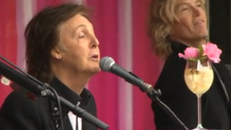 Paul McCartney a concertat gratis. Evenimentul a fost anuntat cu o ora inainte, pe o retea de socializare Imagine