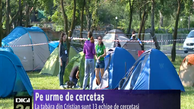Pe urme de cercetas. La tabara din Cristian sunt 13 echipe de cercetasi Imagine