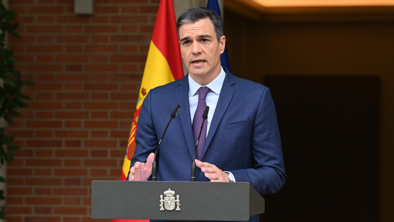 Pedro Sanchez dizolva Parlamentul spaniol si anunta alegeri anticipate pe 23 iulie, in timpul presedintiei spaniole a Consiliului UE Imagine