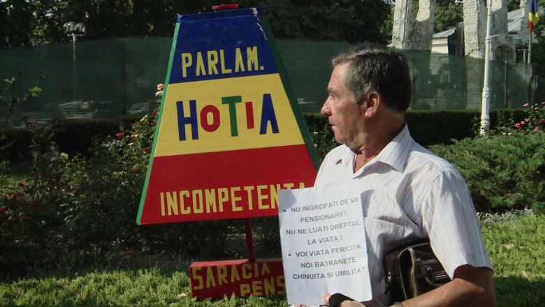 Pensionarii galateni, din nou in strada  Imagine