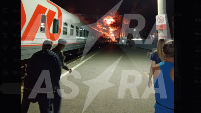 Pentru a patra oara in aceasta luna dronele ucrainene dau peste cap traficul feroviar in sudul Rusiei. Gara din zona Rostov, bombardata Imagine
