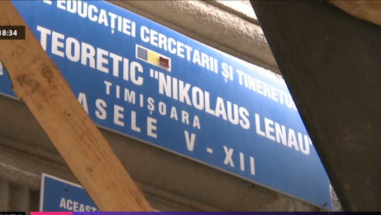Pentru elevii liceului "Nikolaus Lenau", anul scolar a inceput in santier Imagine