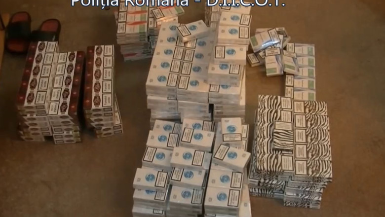Perchezitii in cazul unei grupari de contrabanda cu tigari. Patru suspecti au fost retinuti Imagine