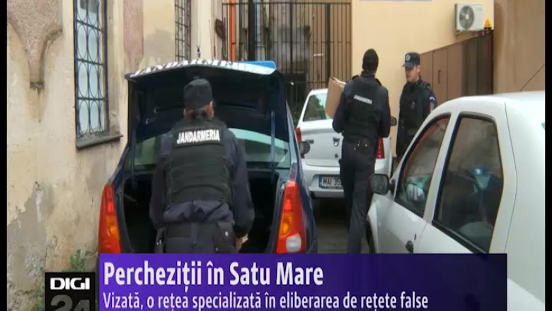 Perchezitii in Satu Mare. Vizata, o retea specializata in eliberarea de retete false Imagine