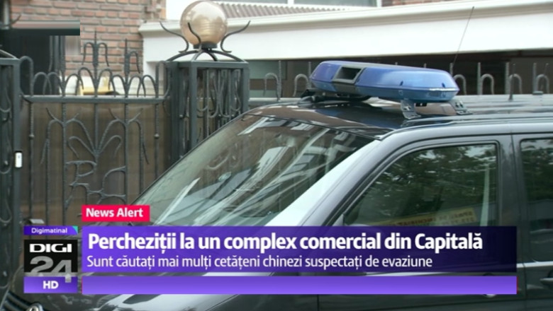 Perchezitii intr-un centru comercial din cartierul Floreasca. 20 de cetateni chinezi sunt suspectati de evaziune fiscala Imagine