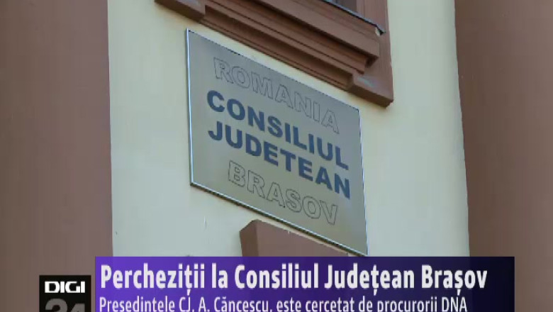 Perchezitii la Consiliul Judetean Brasov. Presedintele CJ, Aristotel Cancescu, a fost retinut de procurorii DNA  Imagine