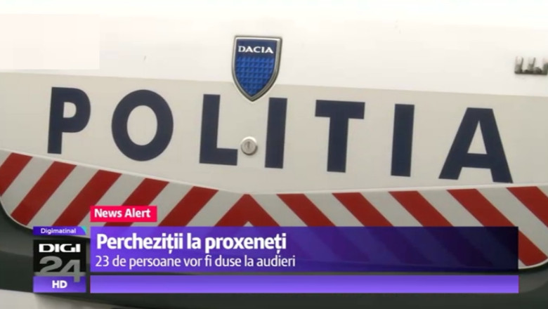 Perchezitii la suspecti de proxenetism. Trei adolescente in varsta de 14 ani ar fi fost obligate sa se prostitueze Imagine