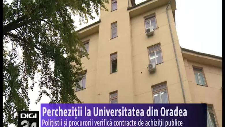 Perchezitii la Universitatea din Oradea Imagine