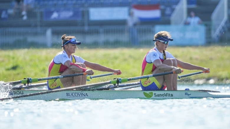 Performanta istorica pentru lotul roman de canotaj. Echipa Romaniei a cucerit 6 medalii in 7 finale la Europene, dintre care 3 de aur Imagine