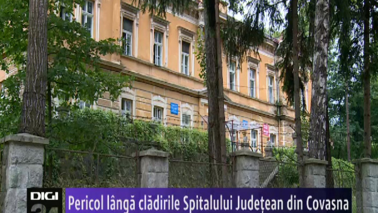 Pericol langa cladirile Spitalului Judetean din Covasna Imagine