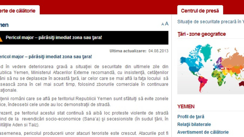 „Pericol major”. MAE ii sfatuieste pe romani sa plece din Yemen Imagine