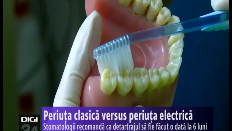 Periuta clasica versus periuta electrica Imagine