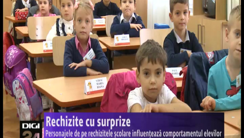 Personajele de pe rechizitele scolare influenteaza comportamentul elevilor Imagine