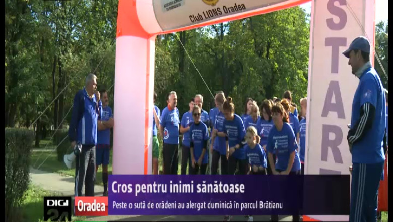 Peste 100 de oradeni au alergat pentru sanatate, la Crosul pentru Inima Imagine