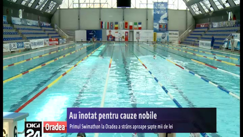 Peste 100 de oradeni au inotat pentru cauze nobile Imagine