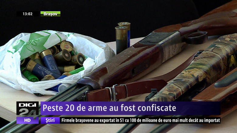 Peste 20 de arme au fost confiscate de politistii brasoveni Imagine