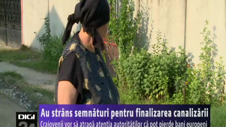 Peste 200 de familii din Craiova au strans semnaturi pentru finalizarea canalizarii    Imagine