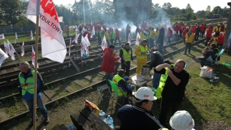 Peste 200 de mineri polonezi blocheaza importul de carbune din Rusia Imagine