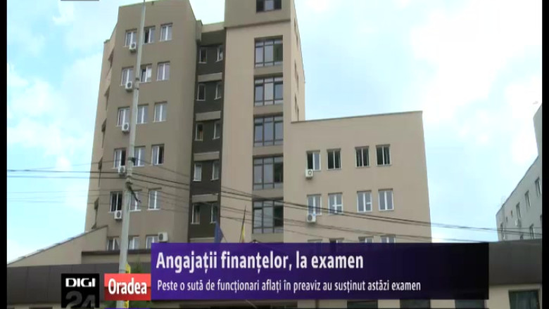 Peste o suta de angajati ai Finantelor din Bihor, aflati in preaviz, au sustinut un examen Imagine