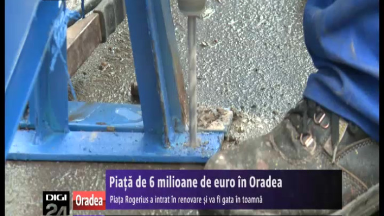 Piata de 6 milioane de euro in Oradea. Piata Rogerius a intrat in renovare si va fi gata in toamna Imagine