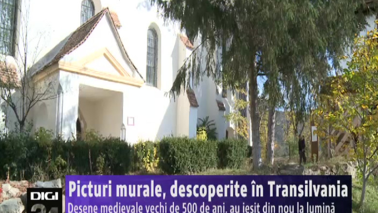Picturi murale, descoperite in Transilvania Imagine