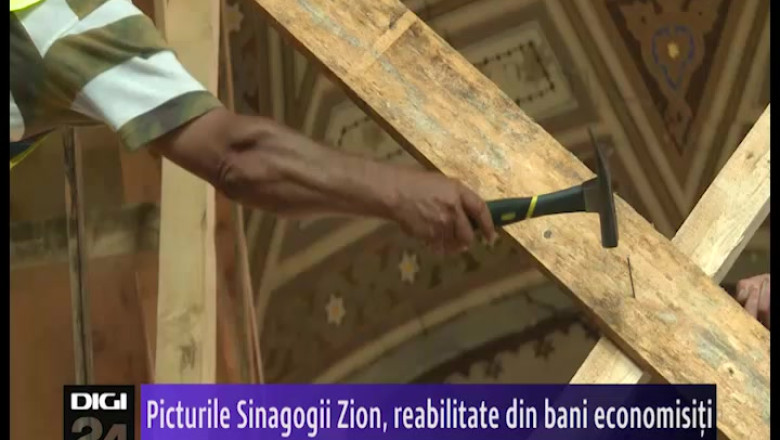 Picturile Sinagogii Zion din Oradea, reabilitate din bani economisiti Imagine
